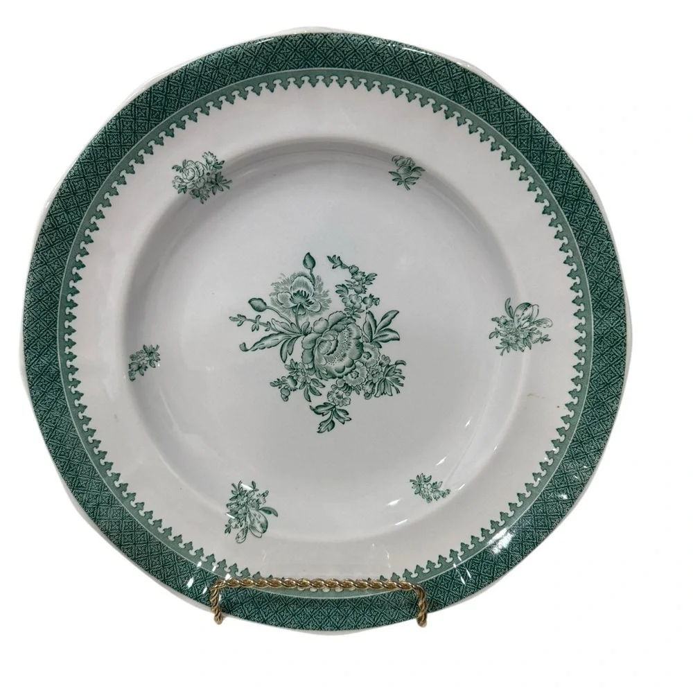 Wedgwood Mount Vernon Green 10 1/4 inch Dinner Plate 1970’s  Made in England - Picture 5 of 6